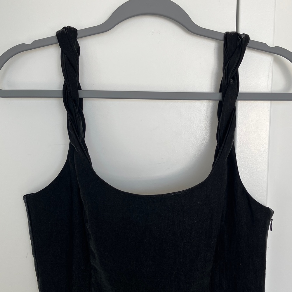 Yoana Baraschi Black Dress with Braided Straps